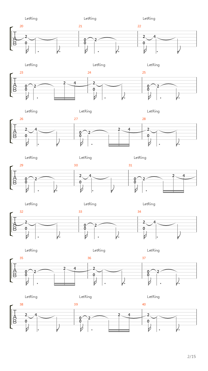 Parabol Parabola吉他谱