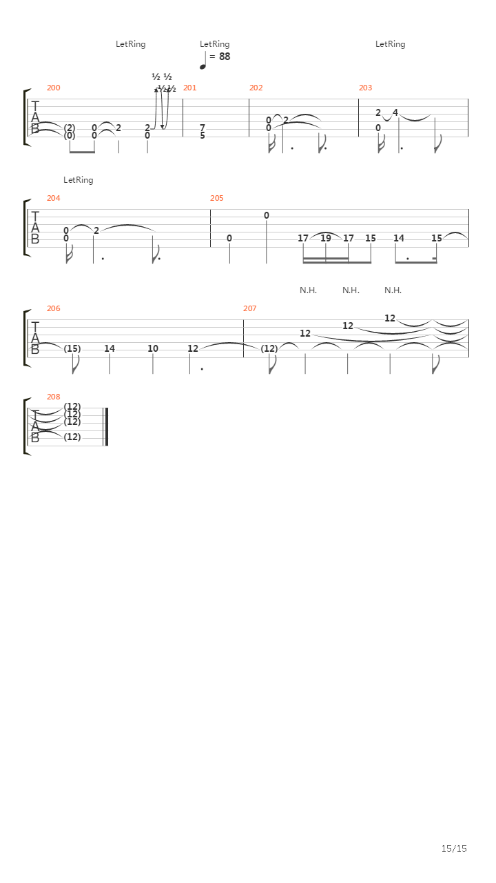 Parabol Parabola吉他谱