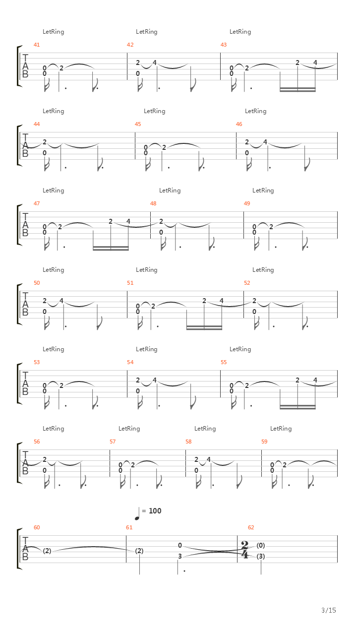 Parabol Parabola吉他谱