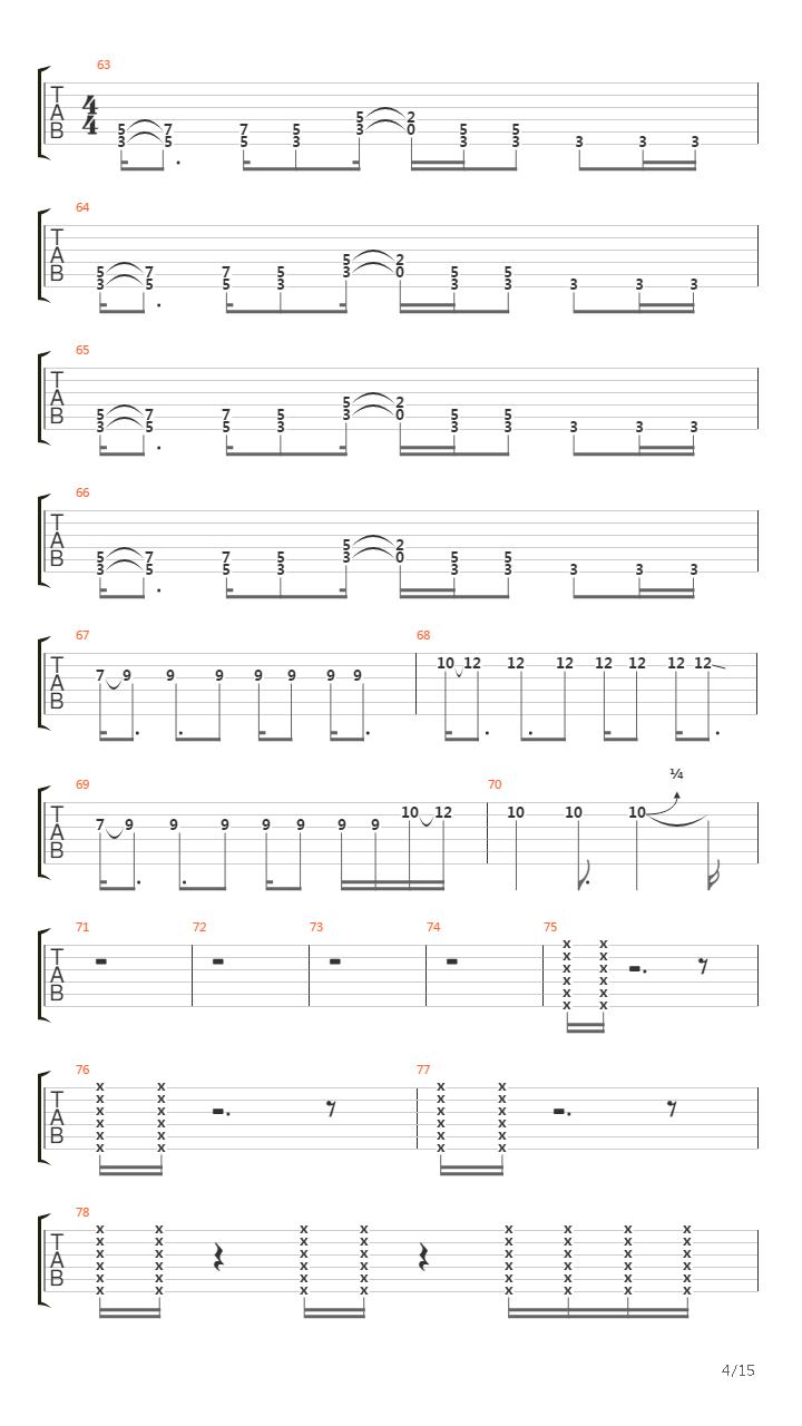 Parabol Parabola吉他谱