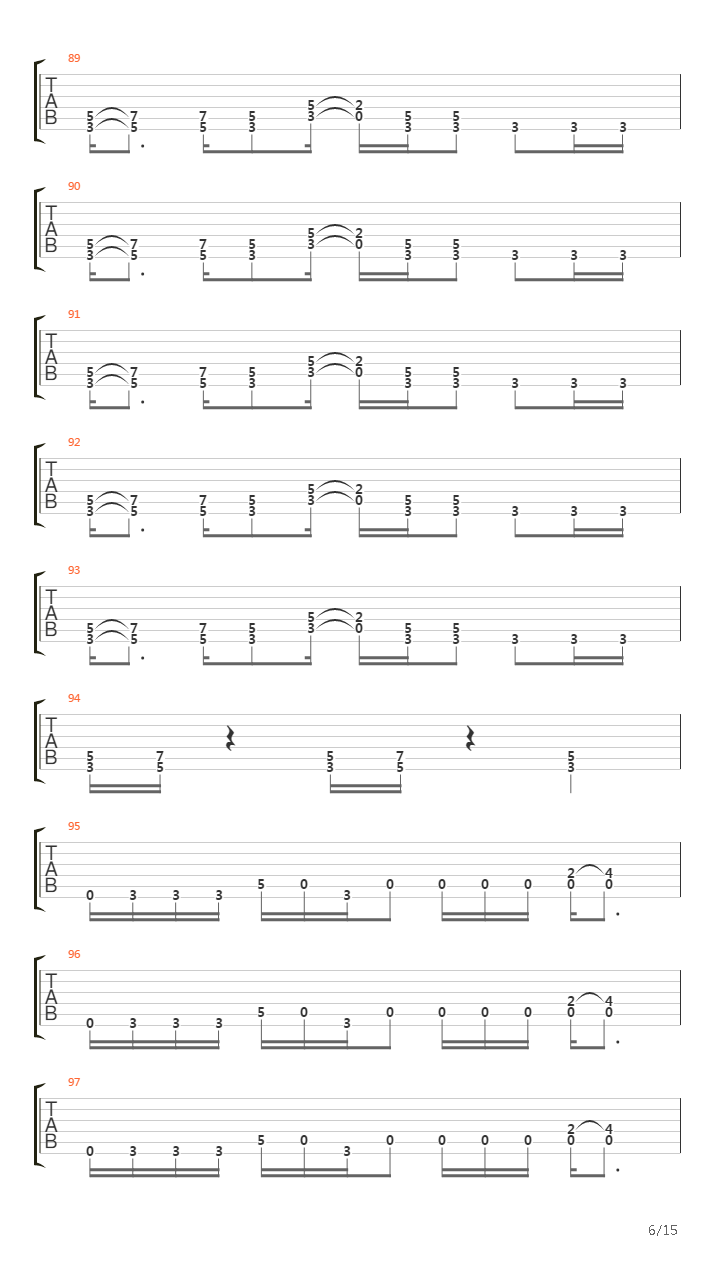 Parabol Parabola吉他谱