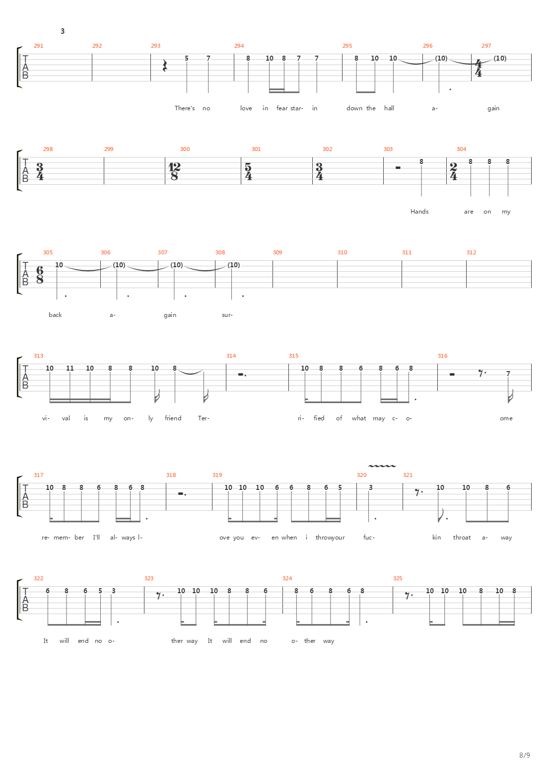 Pushit吉他谱