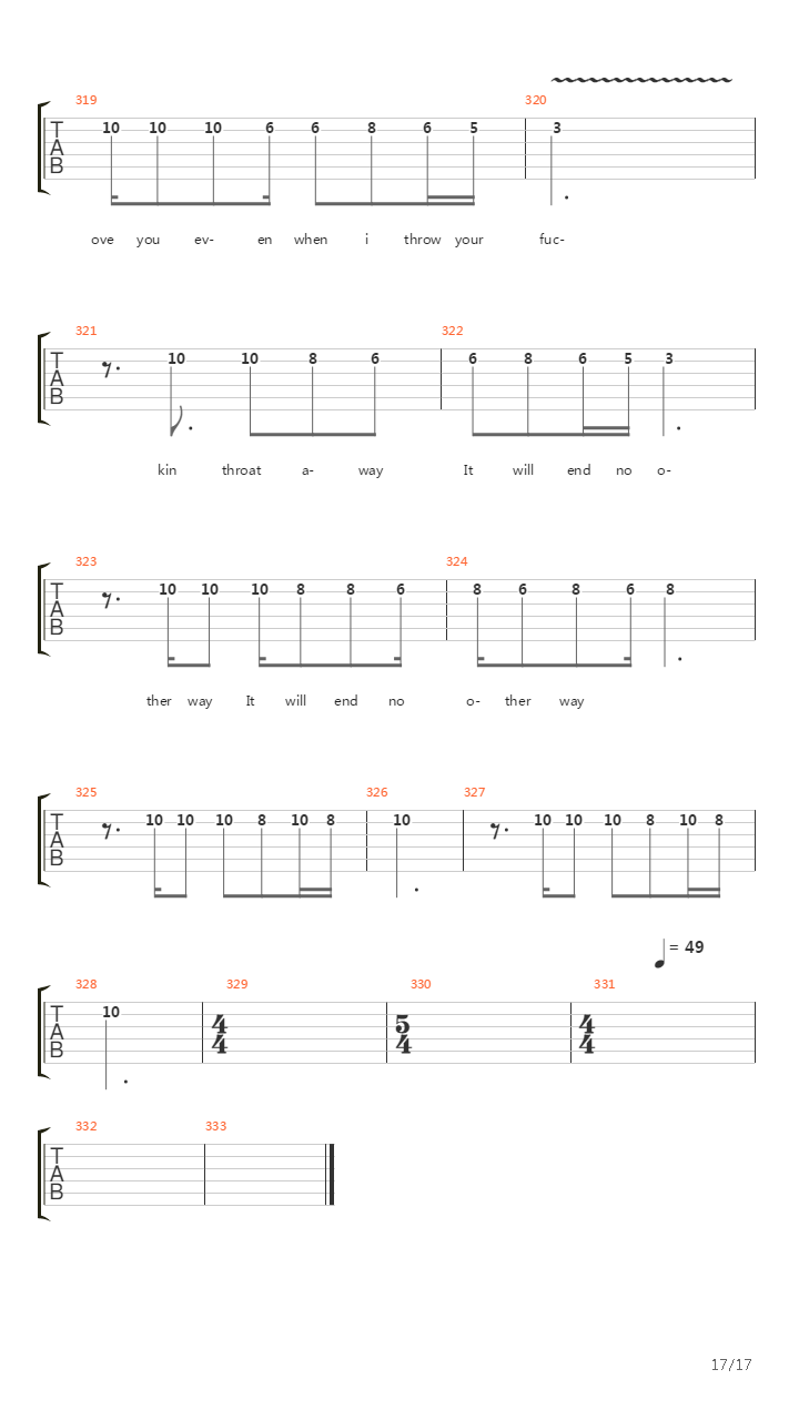 Pushit吉他谱