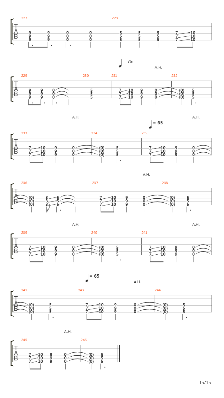 Reflection吉他谱