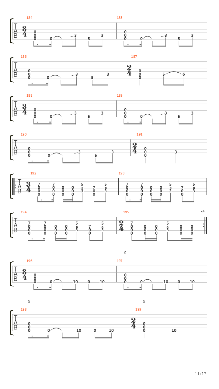 Right In Two (arr. by Ernesto Schnack)吉他谱