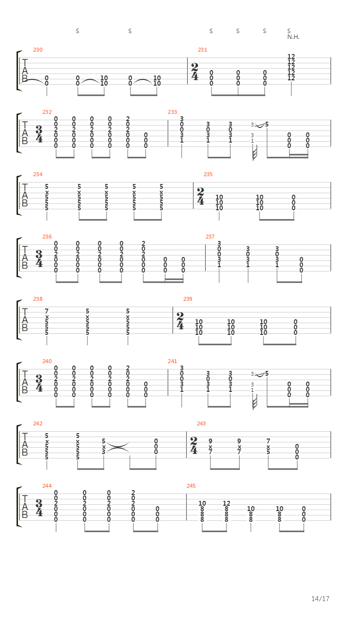 Right In Two (arr. by Ernesto Schnack)吉他谱