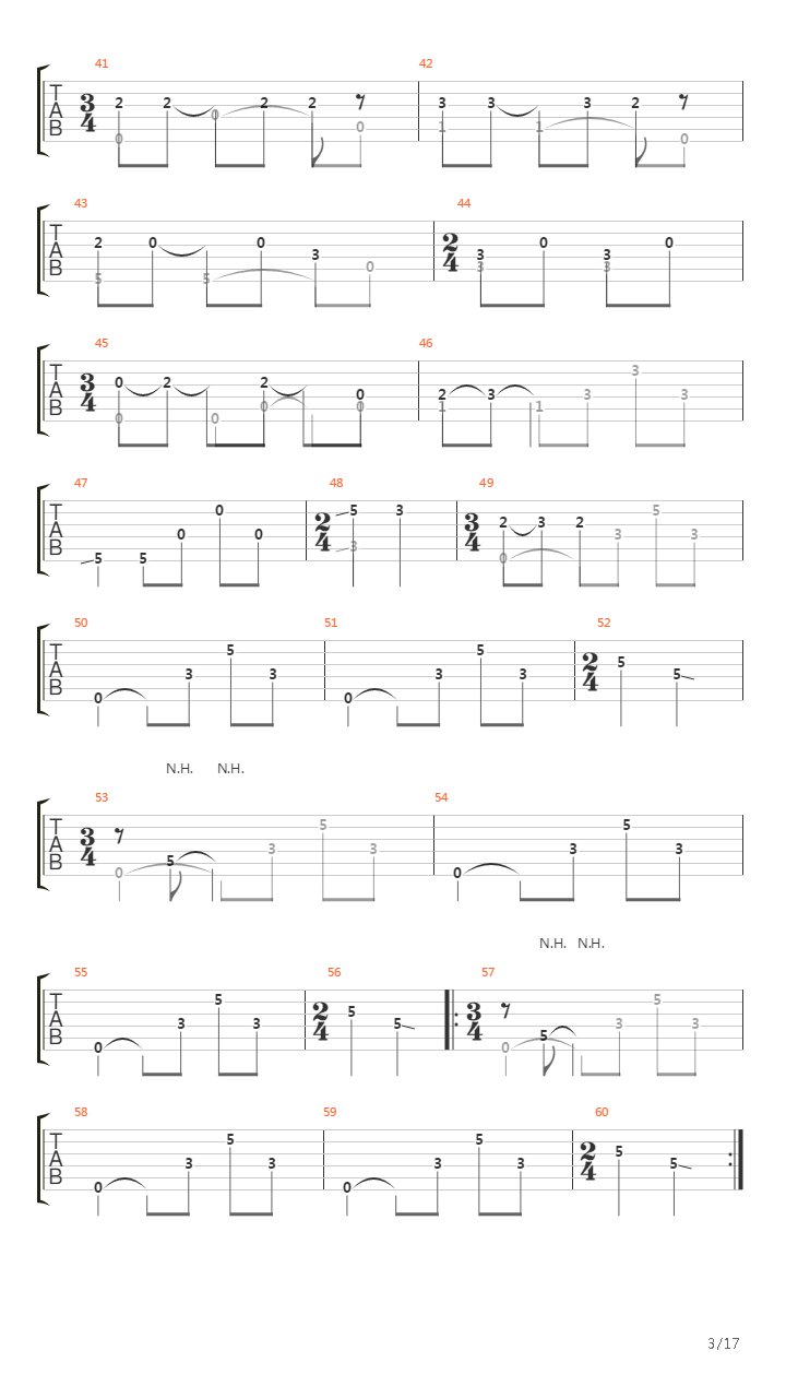 Right In Two (arr. by Ernesto Schnack)吉他谱