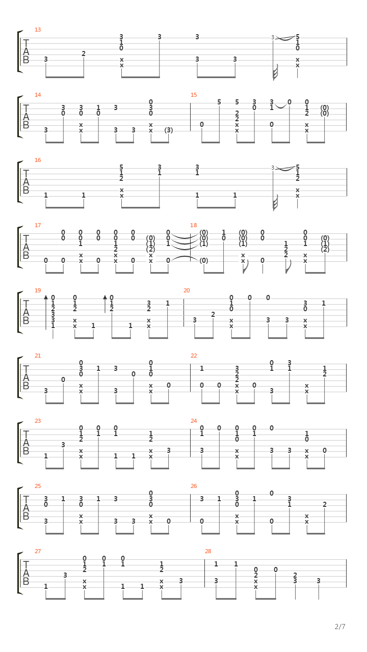 Drive By (arr. by Gabriella Quevedo)吉他谱