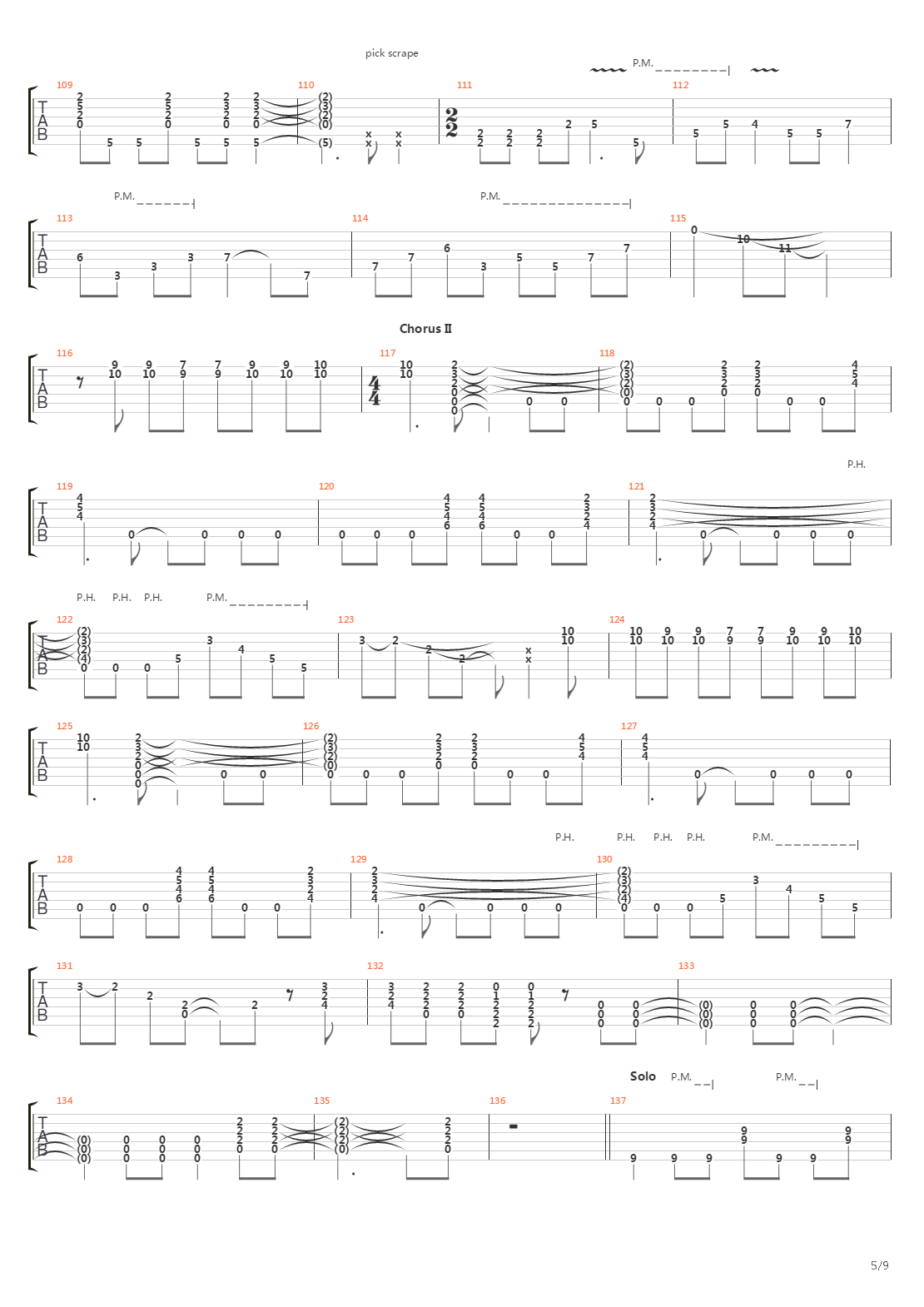 5150吉他谱