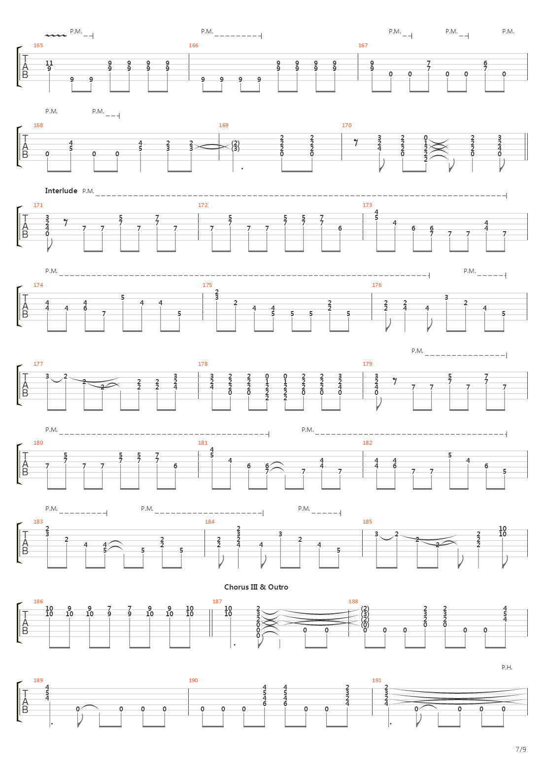 5150吉他谱