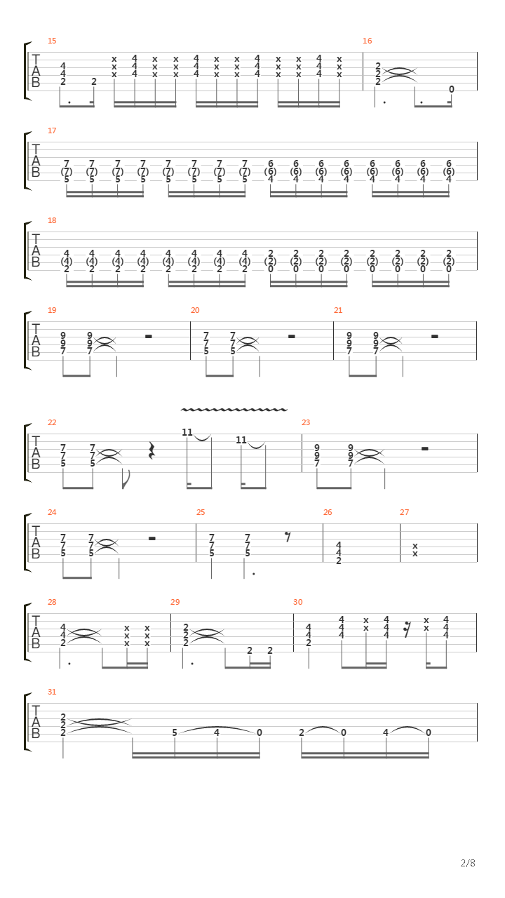 Shapes of Things吉他谱