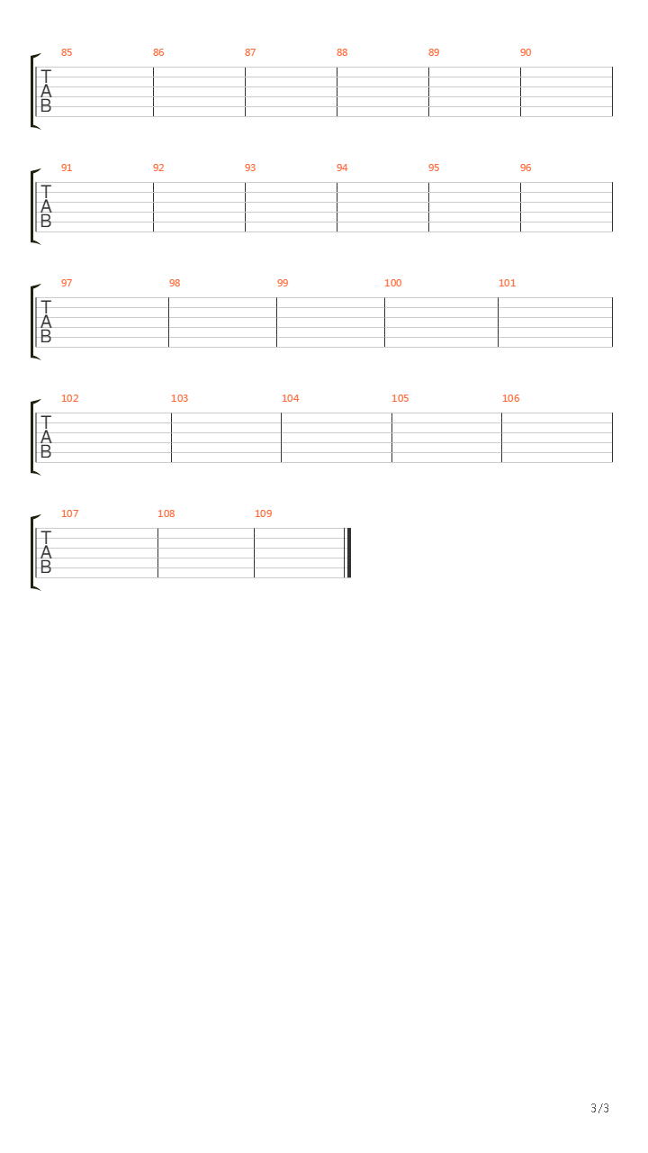 5th Symphony吉他谱