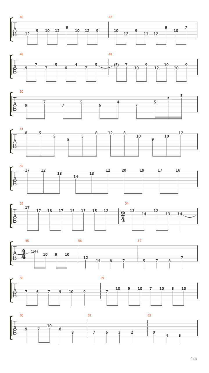 Echo Etude吉他谱