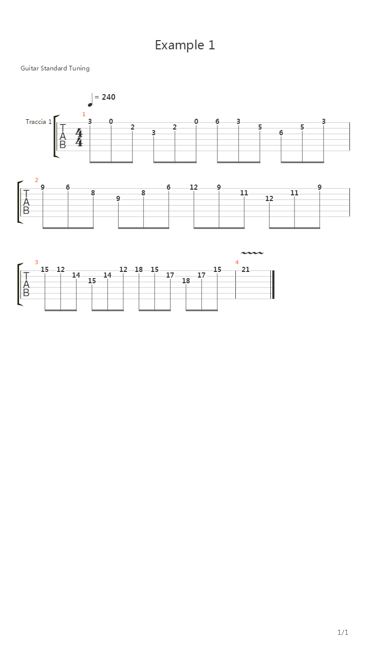 Example 1吉他谱