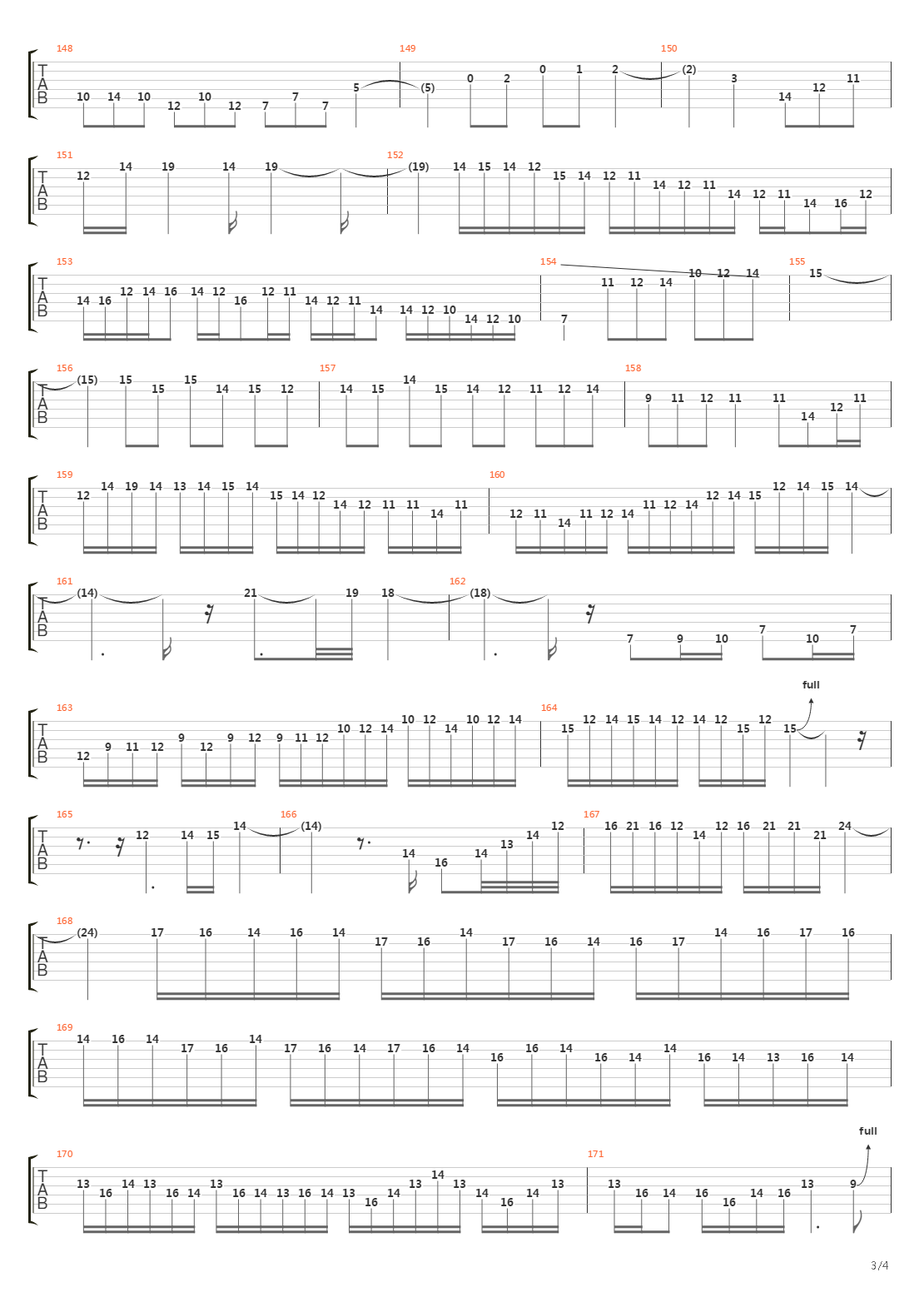 The seventh sign吉他谱