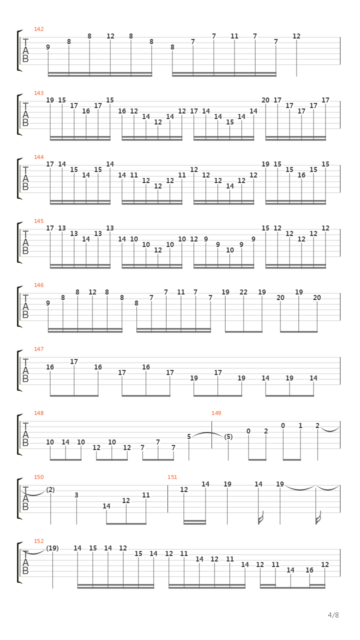 The seventh sign吉他谱