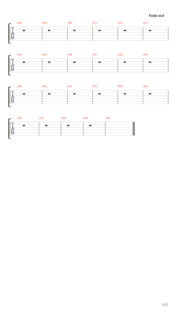 The seventh sign吉他谱