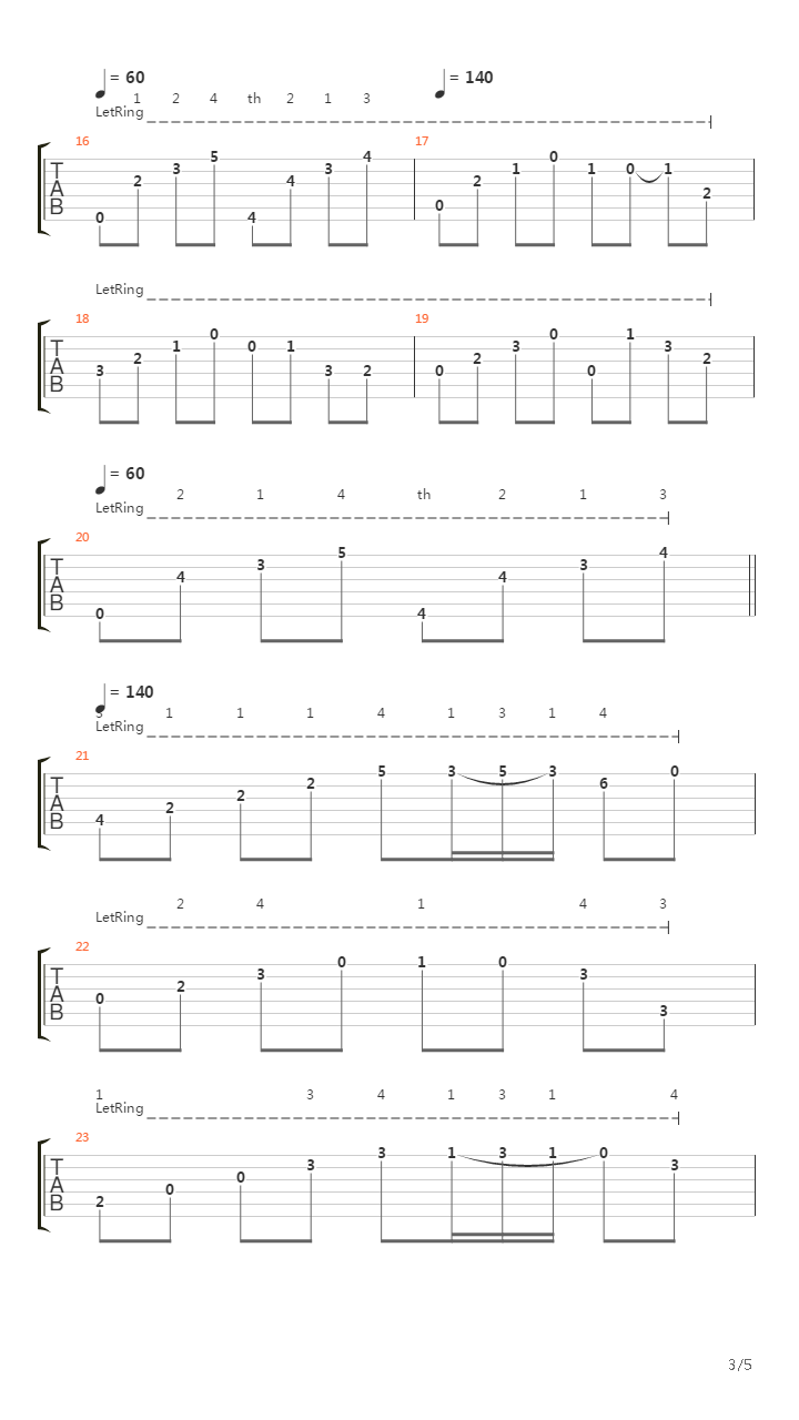 Trilogy Suite Op 5 (Second Part)吉他谱