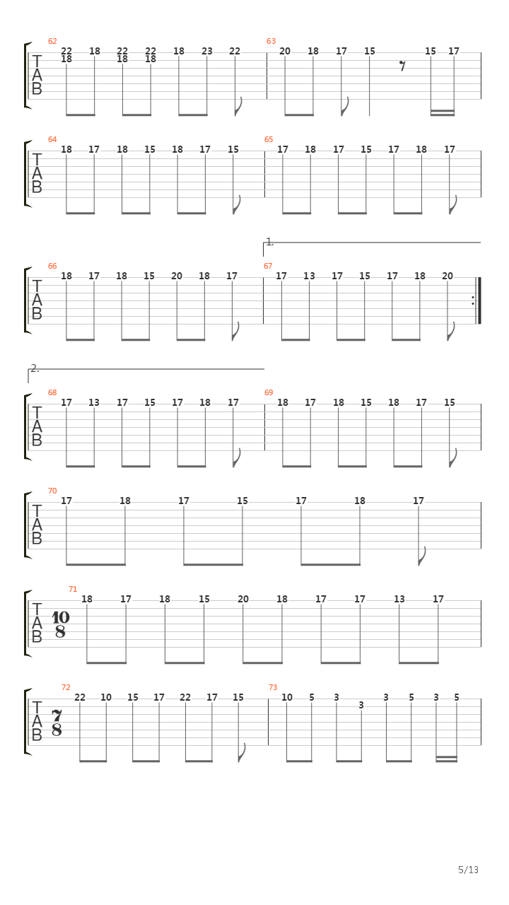 Marching Season吉他谱