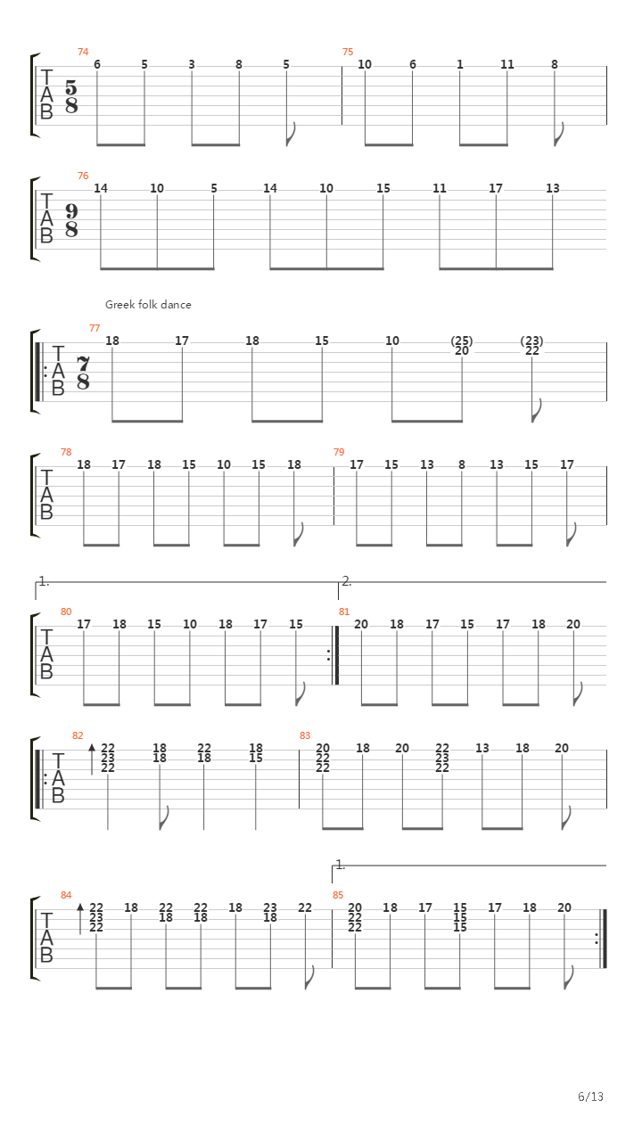 Marching Season吉他谱