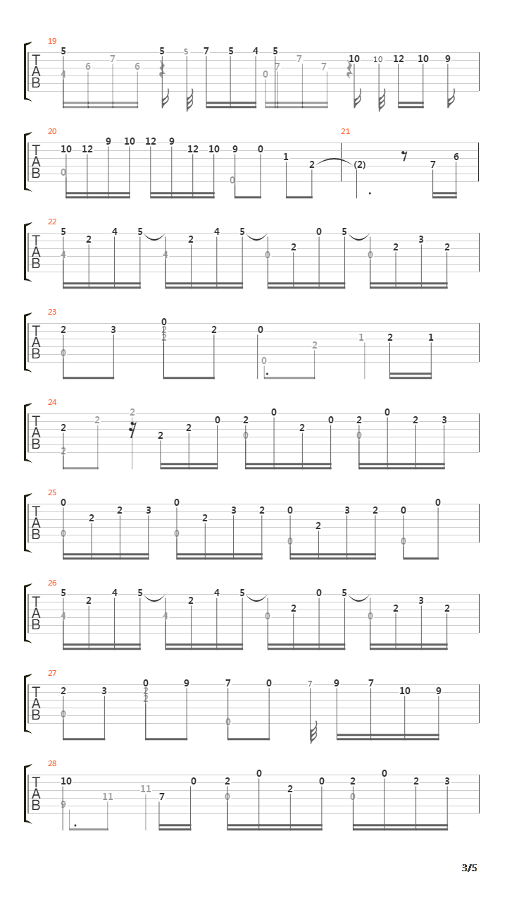 River Flows In You吉他谱