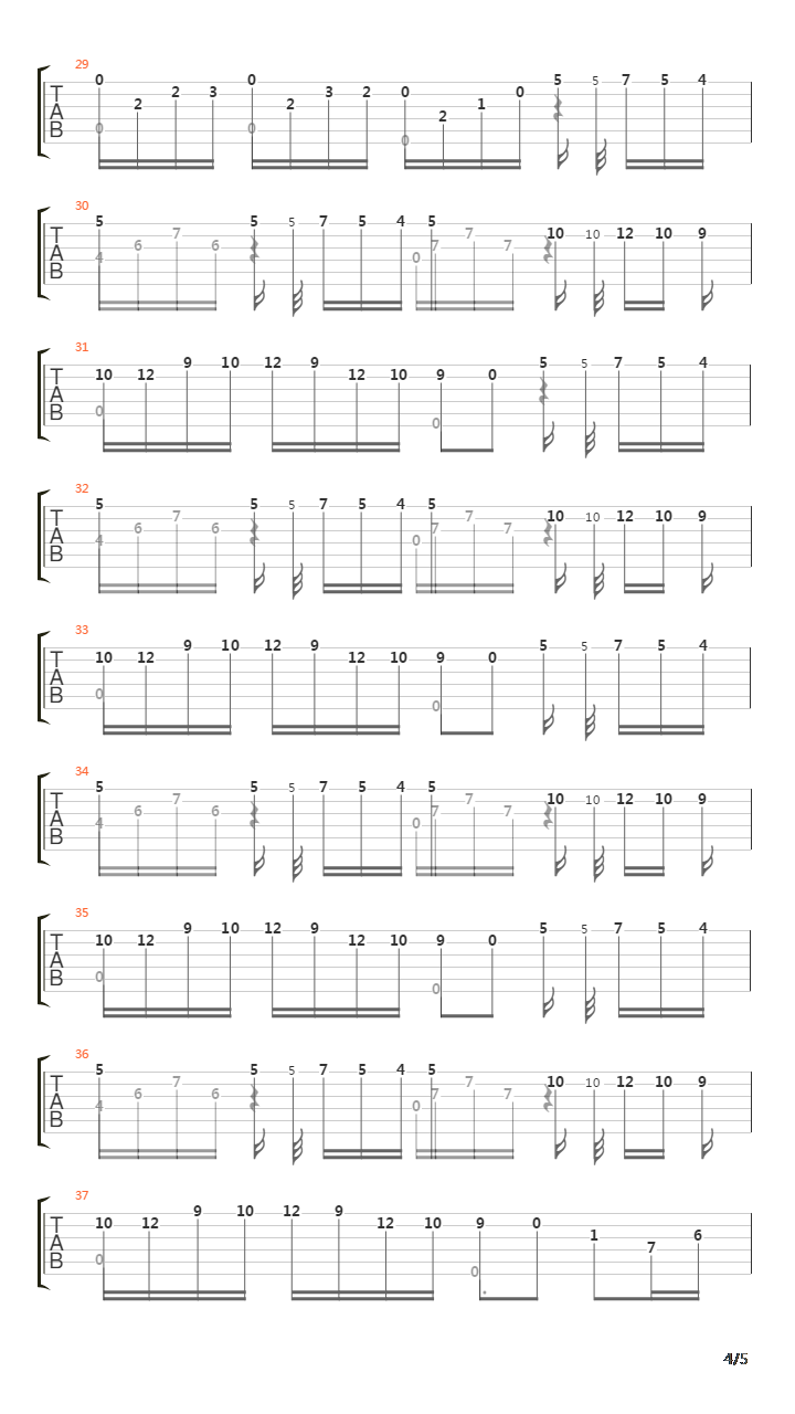 River Flows In You吉他谱