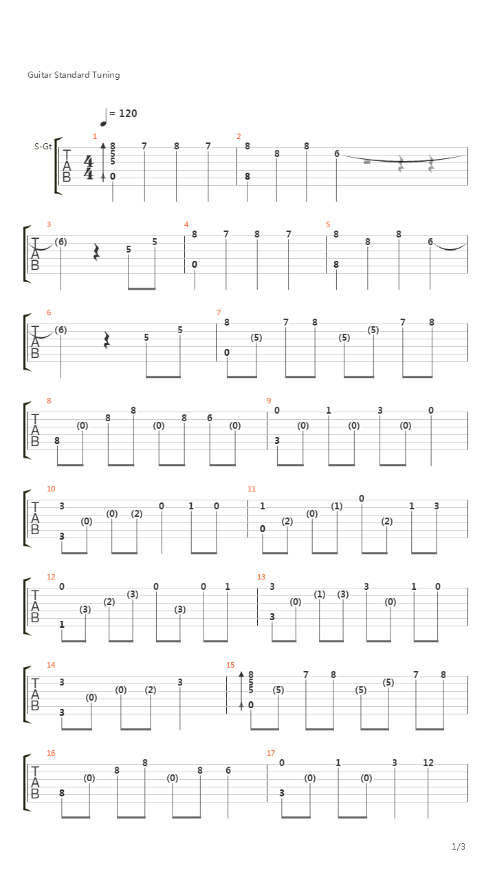 River Flows In You吉他谱