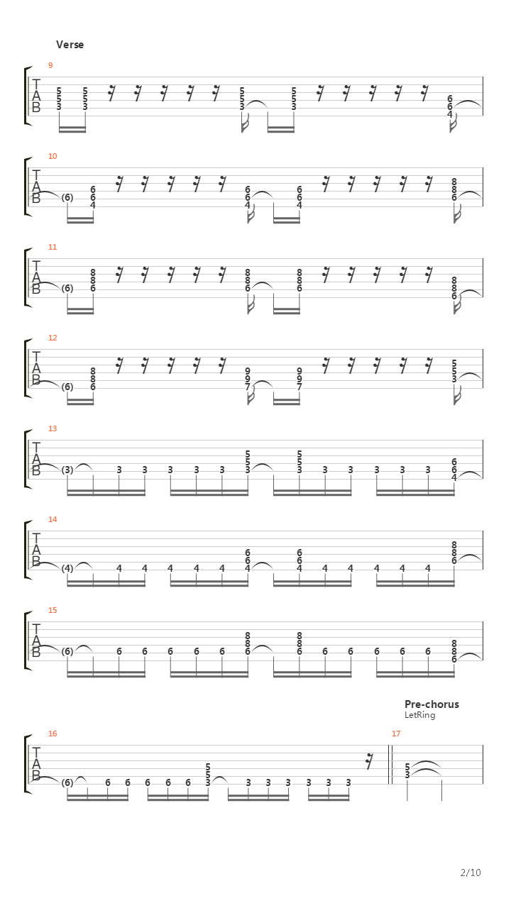 恶魔之谜 - Concentration(武智乙哉ED)吉他谱