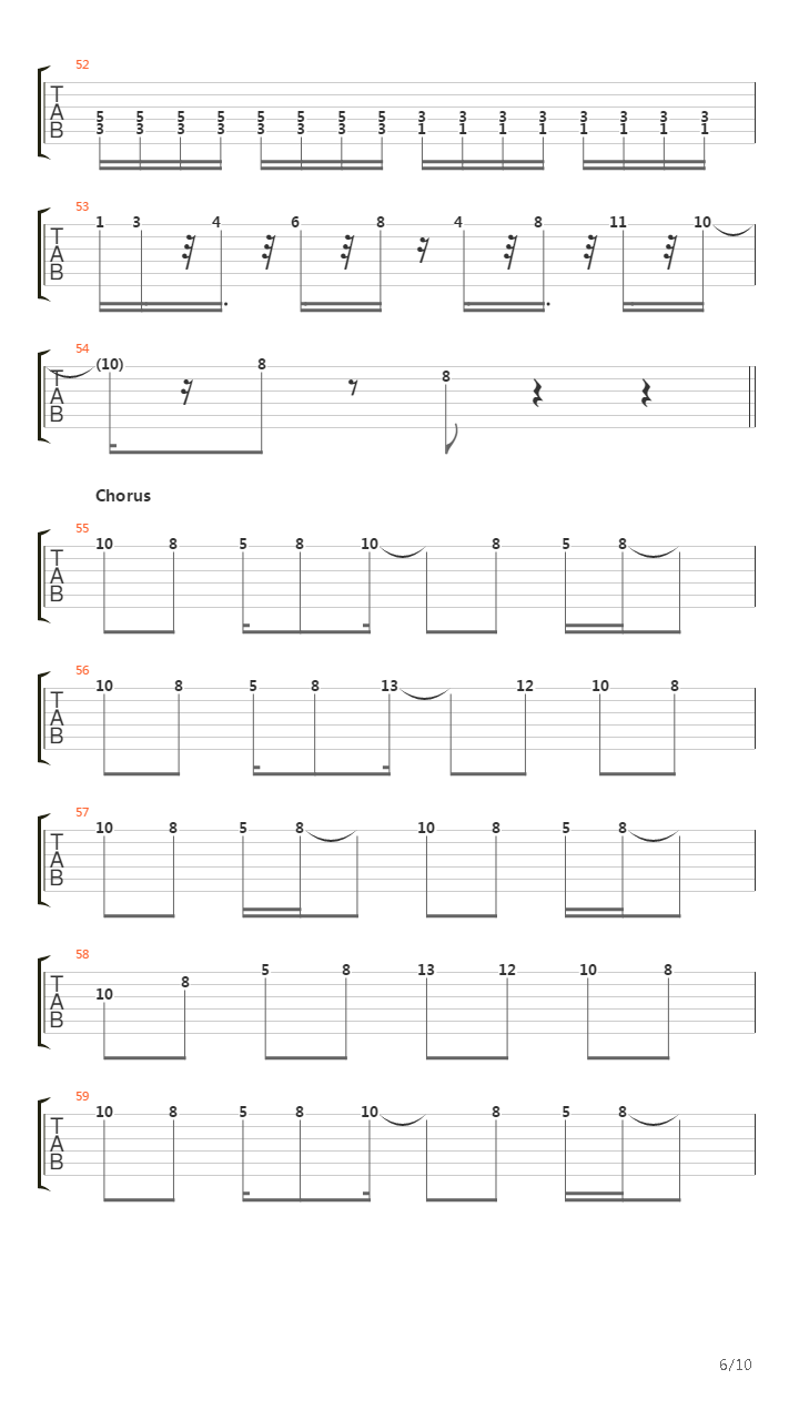 恶魔之谜 - Concentration(武智乙哉ED)吉他谱