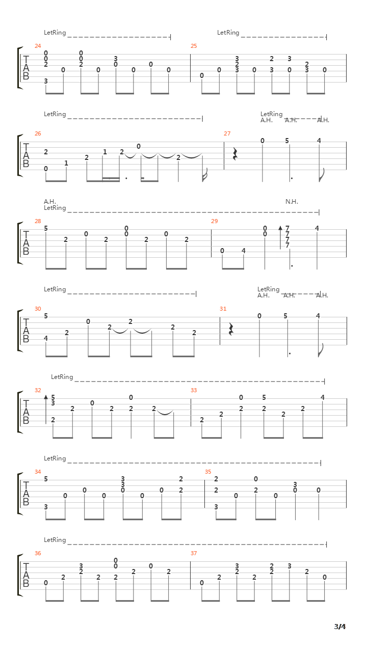 Last train home~still far吉他谱