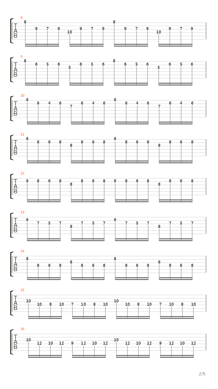 Prelude In Cm BWV847吉他谱