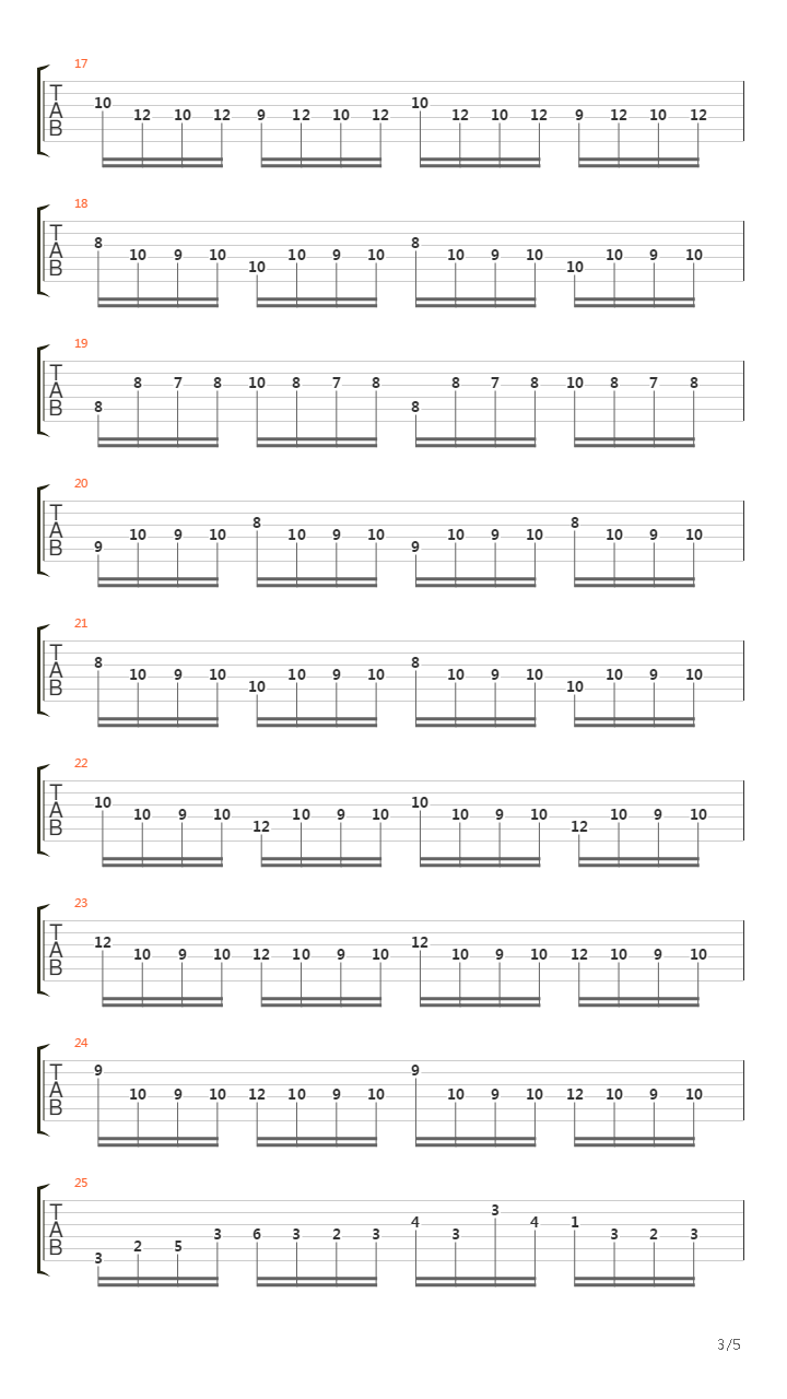 Prelude In Cm BWV847吉他谱