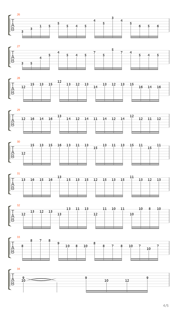 Prelude In Cm BWV847吉他谱