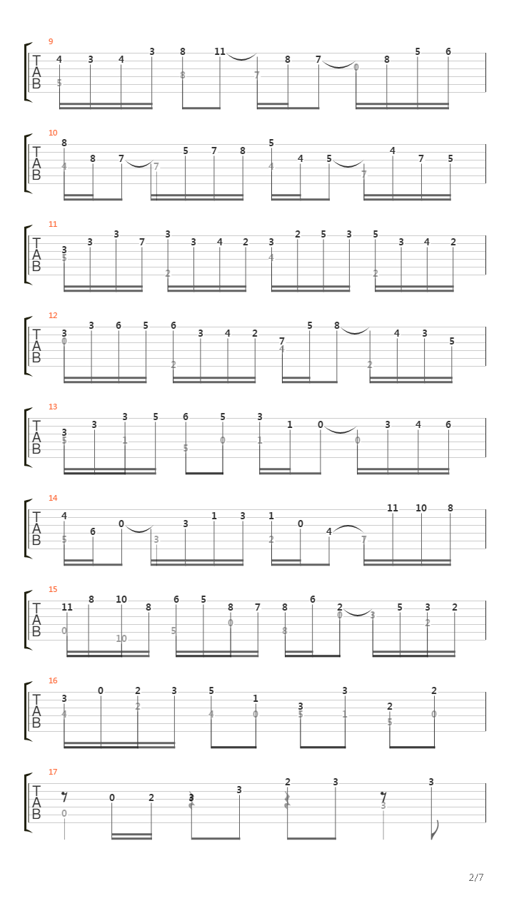 Prelude Lute Suite BWV 997吉他谱