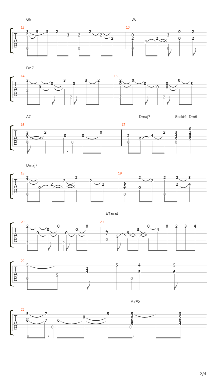 For The Good Times吉他谱