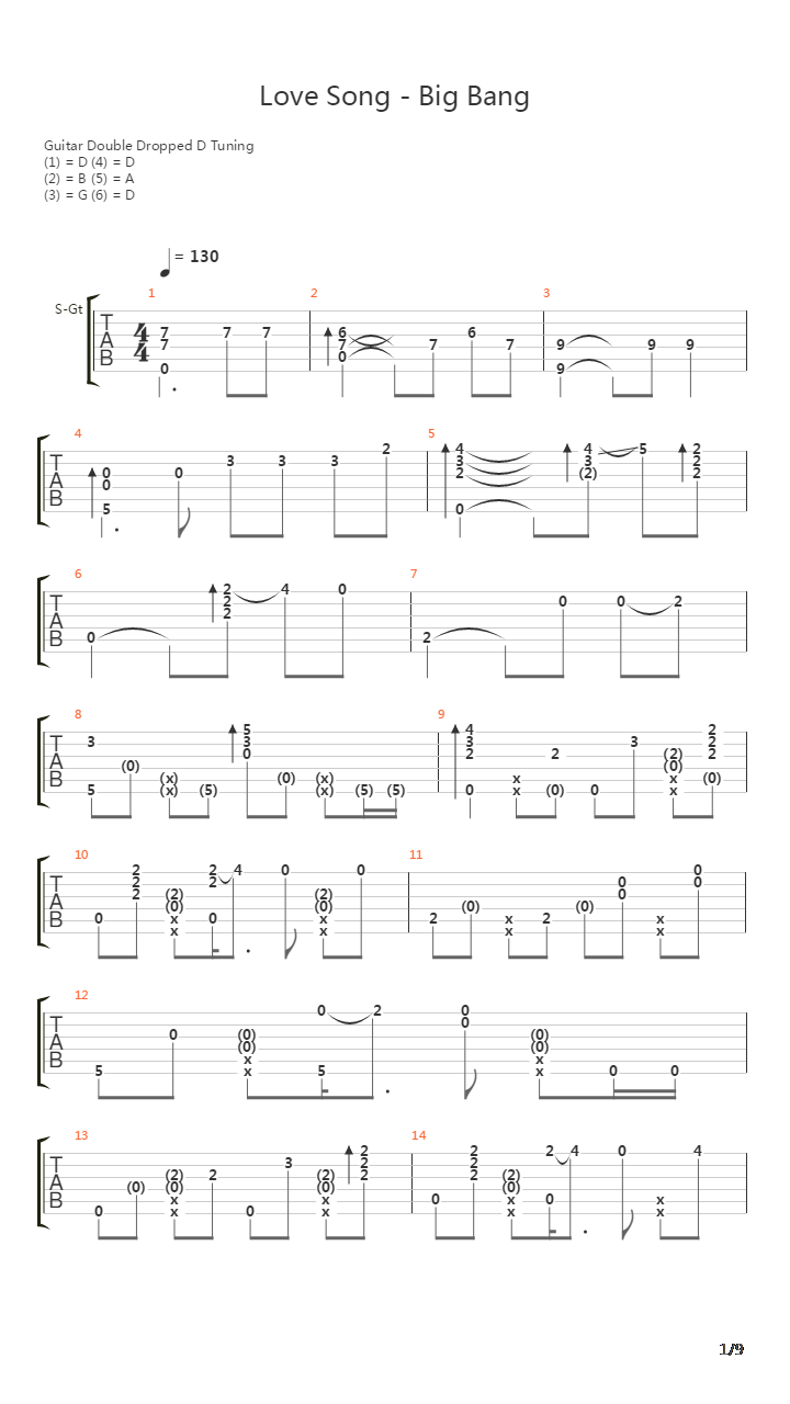 Love Song吉他谱
