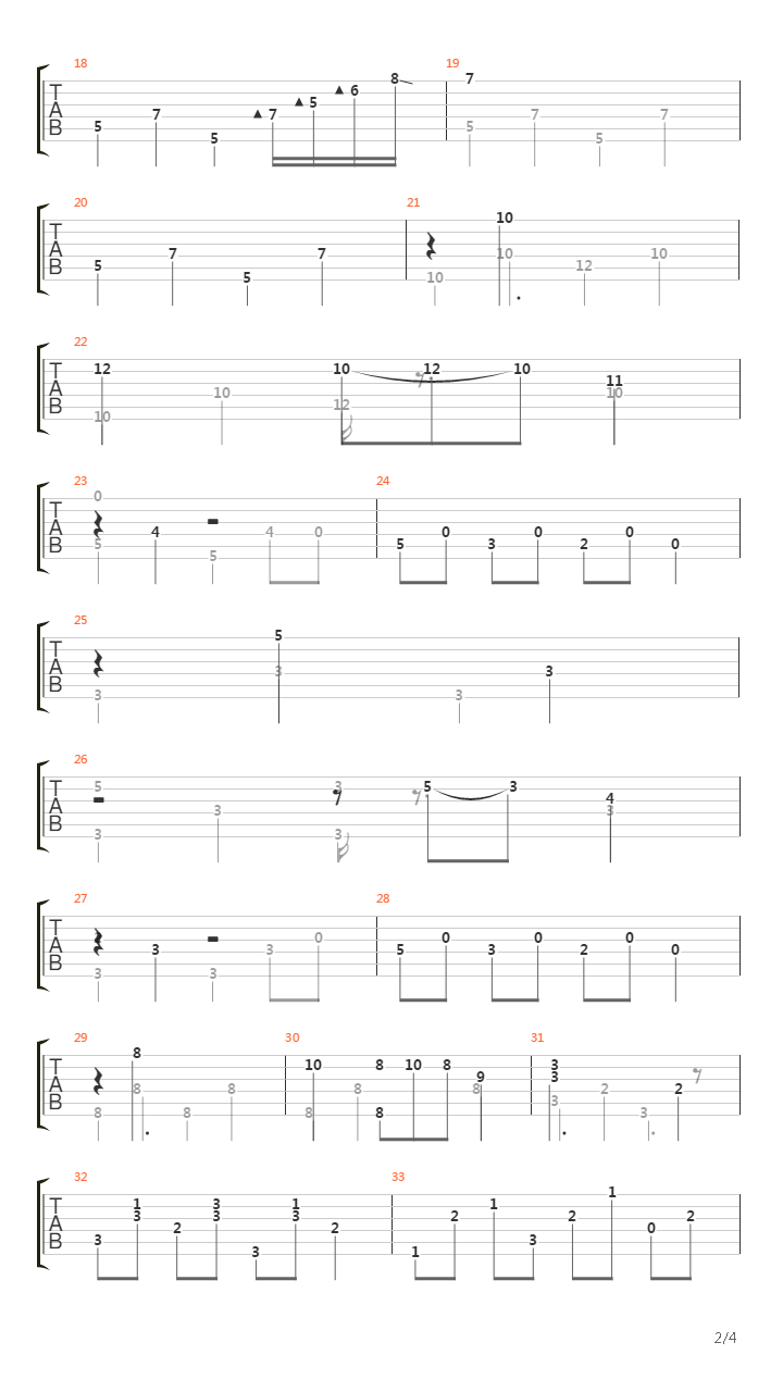 Caravan吉他谱