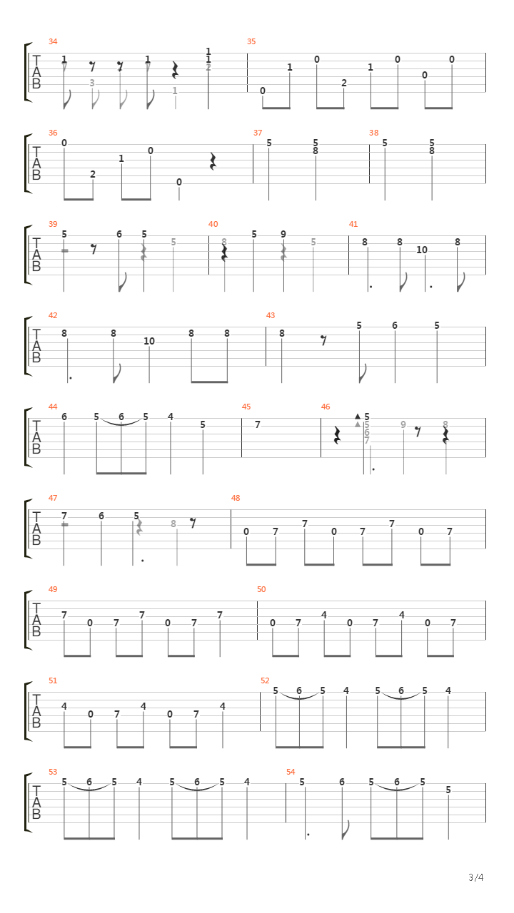 Caravan吉他谱