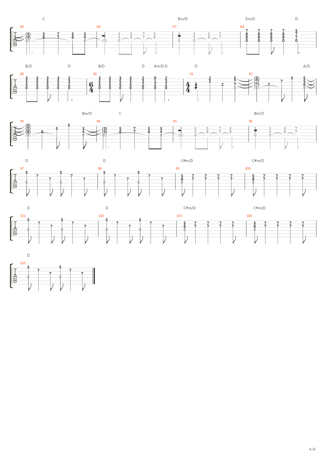 Harlequin吉他谱