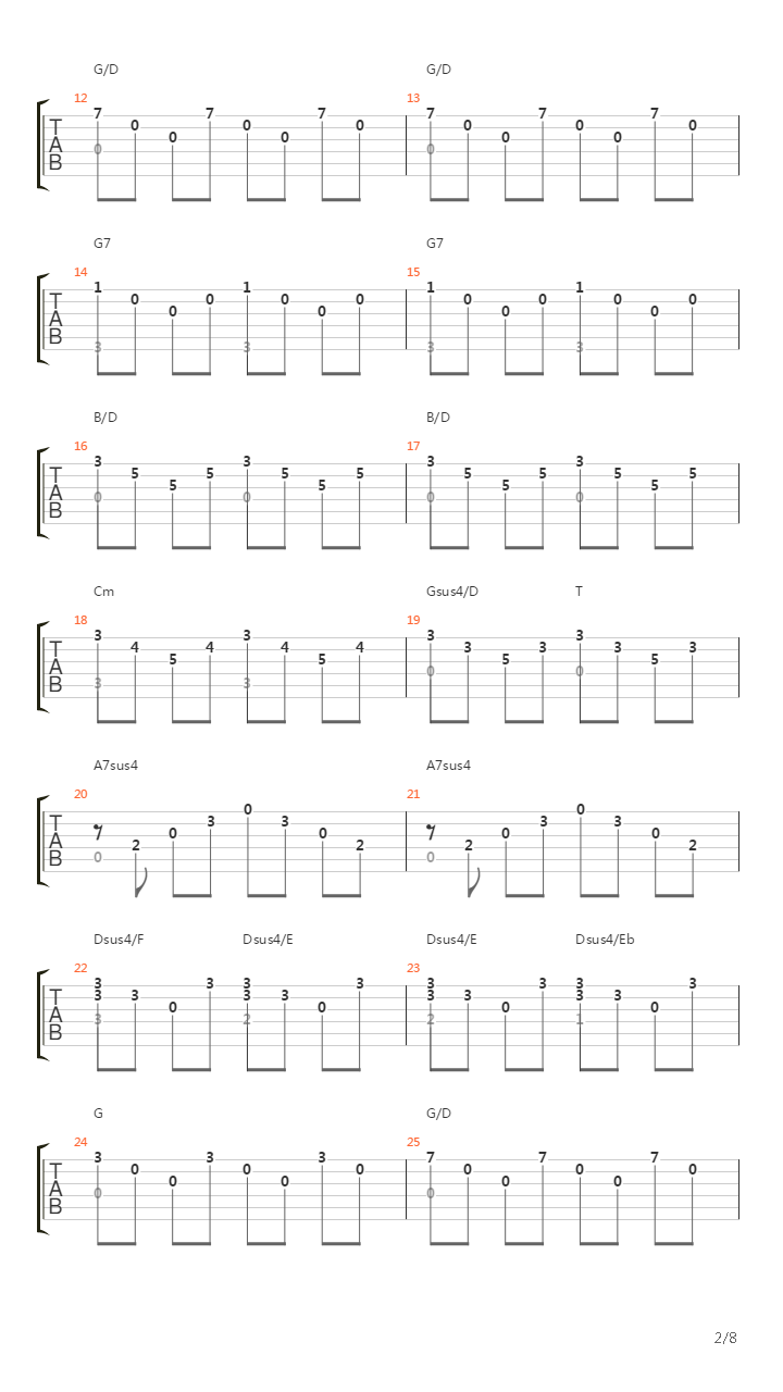 Harlequin吉他谱