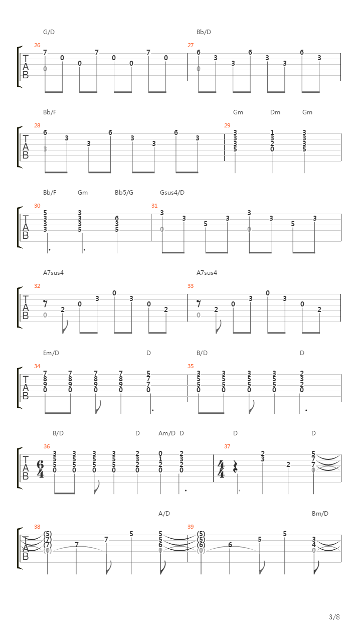 Harlequin吉他谱