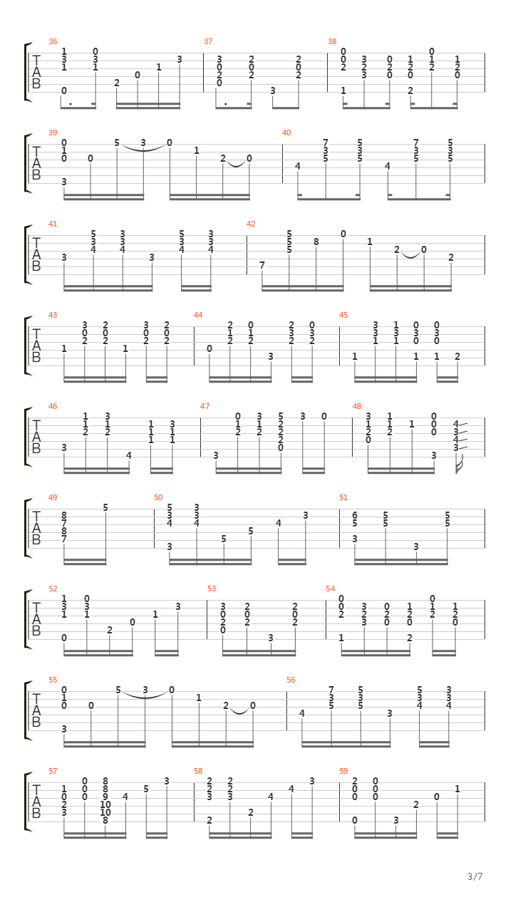 Choros 1吉他谱