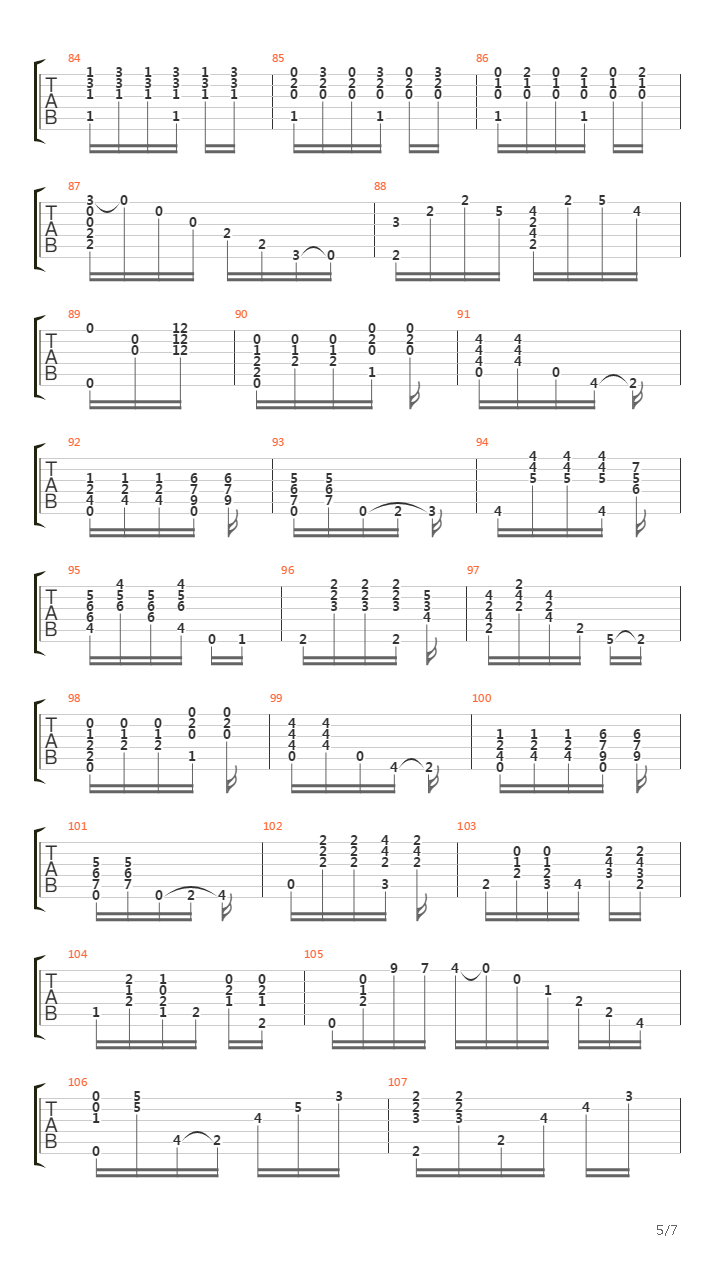 Choros 1吉他谱