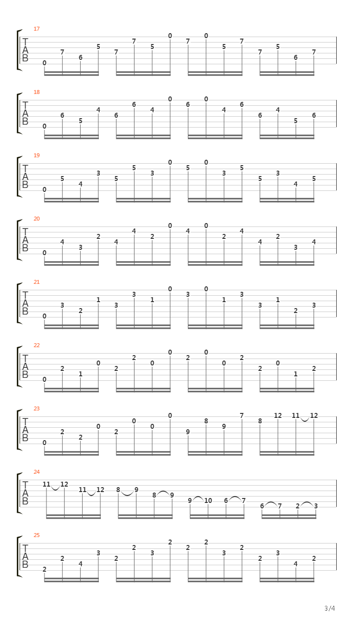 Etude No1吉他谱