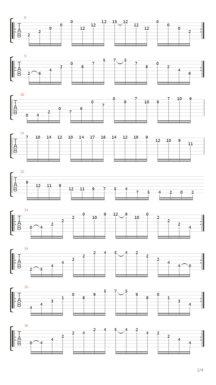 Etude No2吉他谱