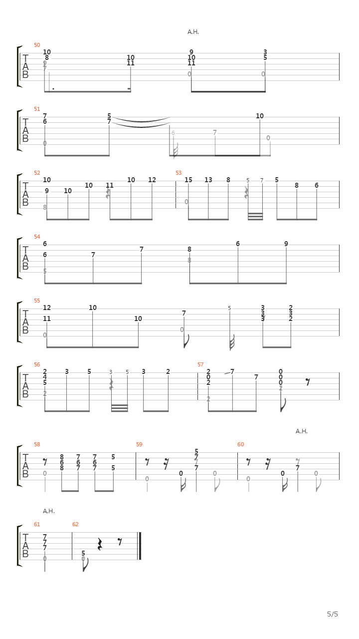 Tango吉他谱