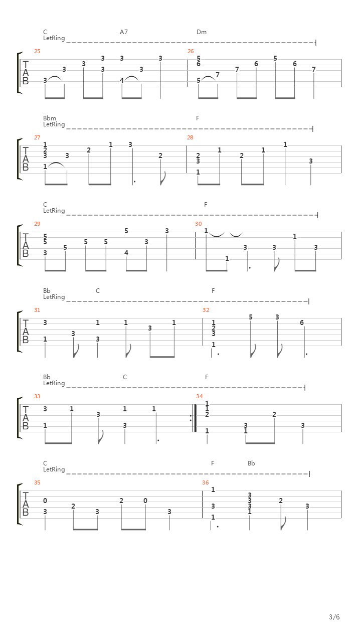 La Putain Vierge吉他谱