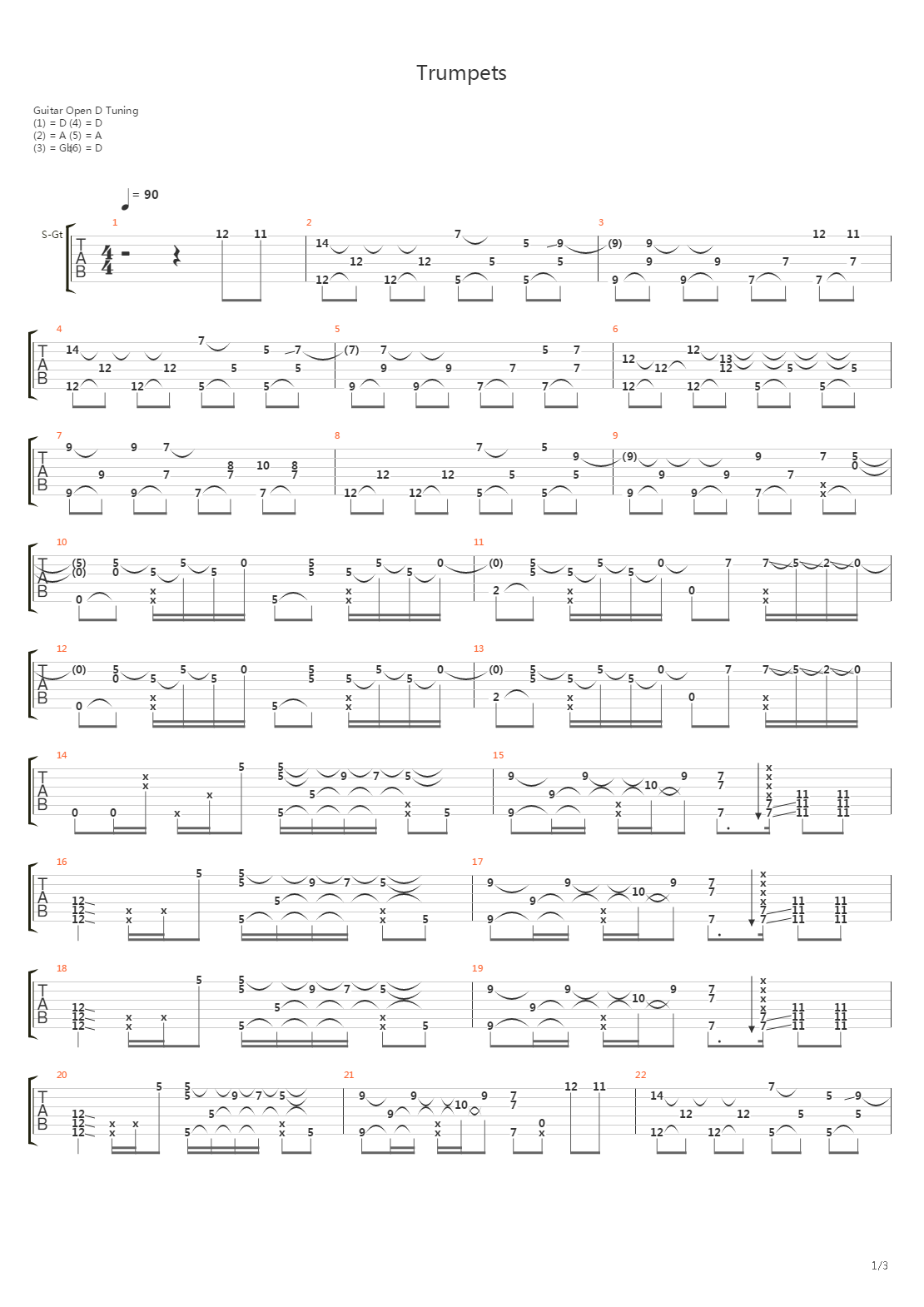 Trumpets吉他谱