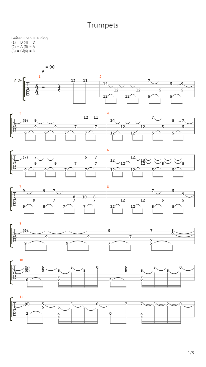 Trumpets吉他谱