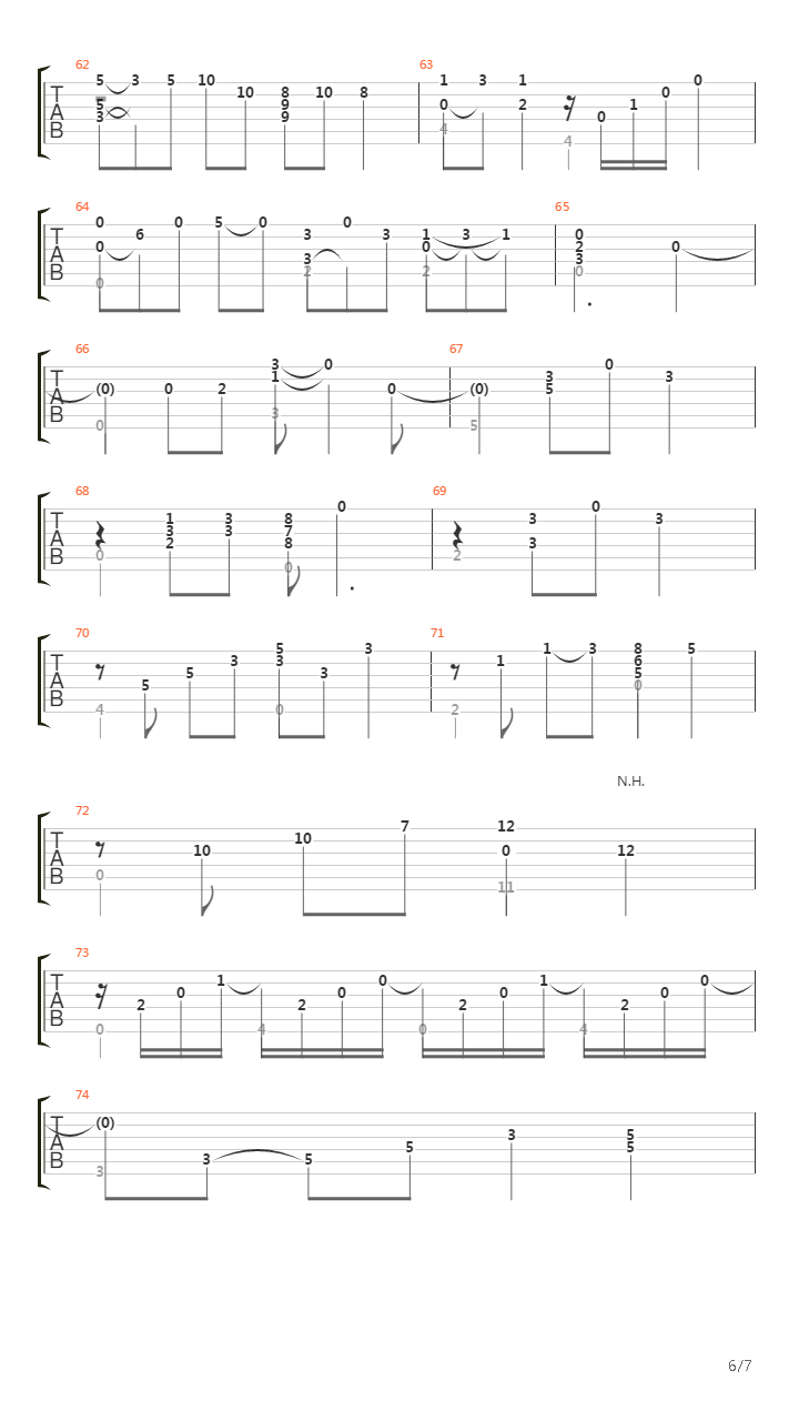 Clair de Lune debussy吉他谱